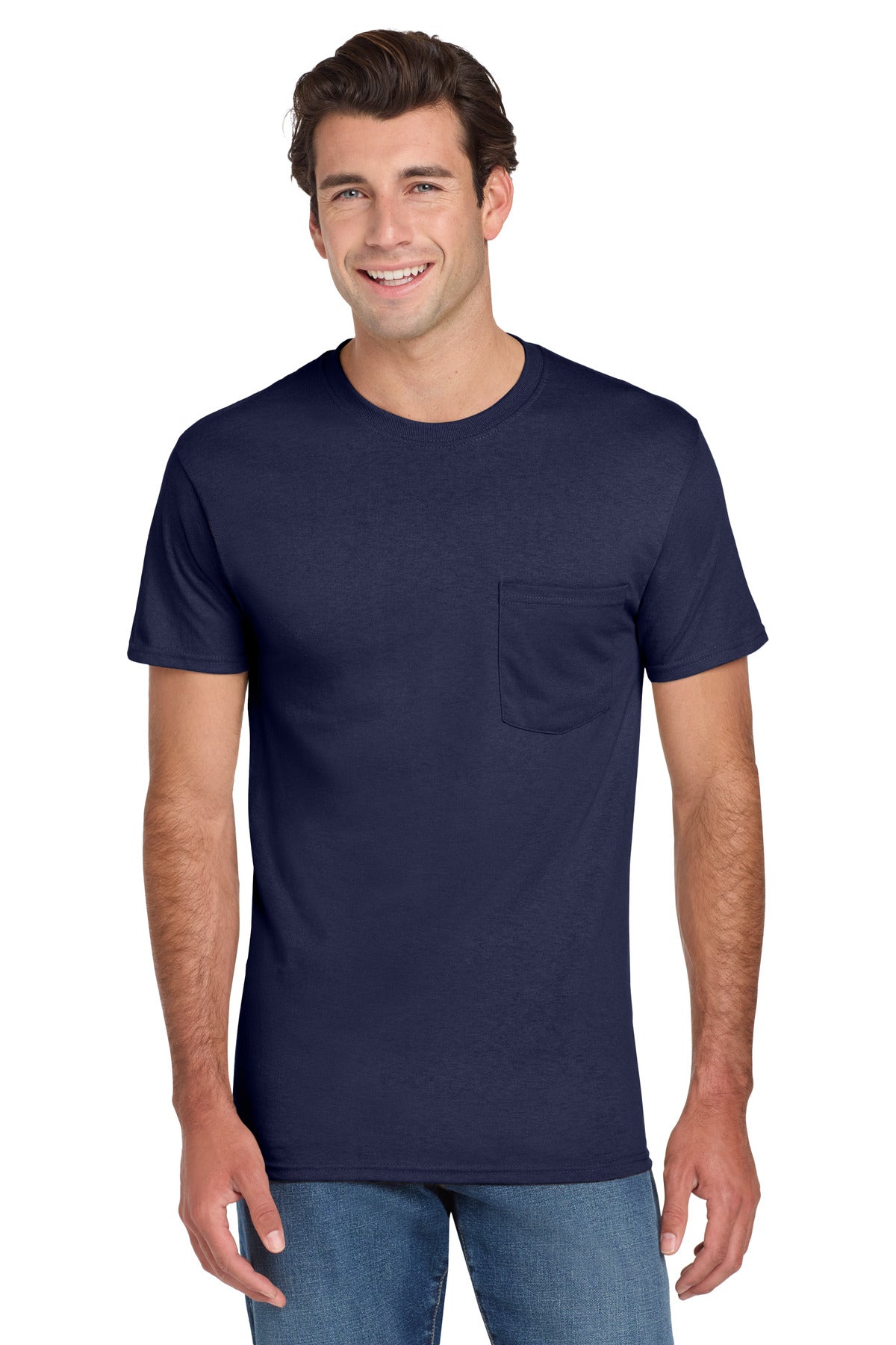 Jerzees Dri-Power 50/50 Cotton/Poly Pocket T-Shirt 29MP