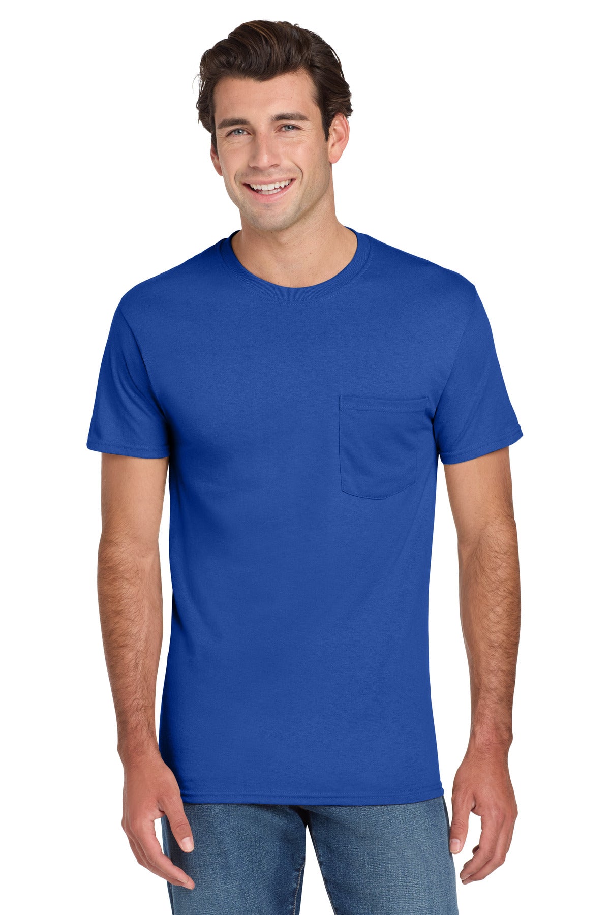 Jerzees Dri-Power 50/50 Cotton/Poly Pocket T-Shirt 29MP