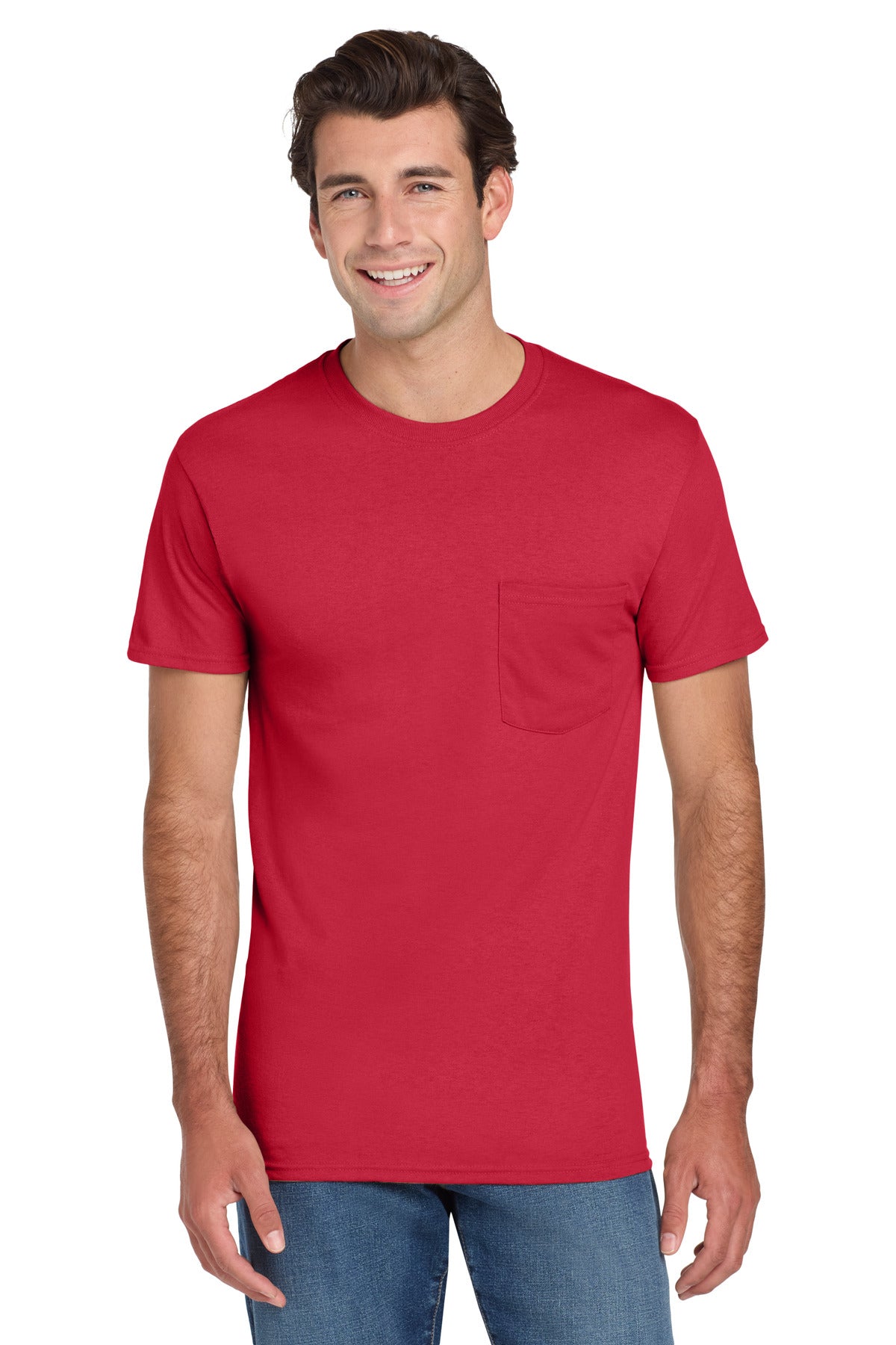 Jerzees Dri-Power 50/50 Cotton/Poly Pocket T-Shirt 29MP