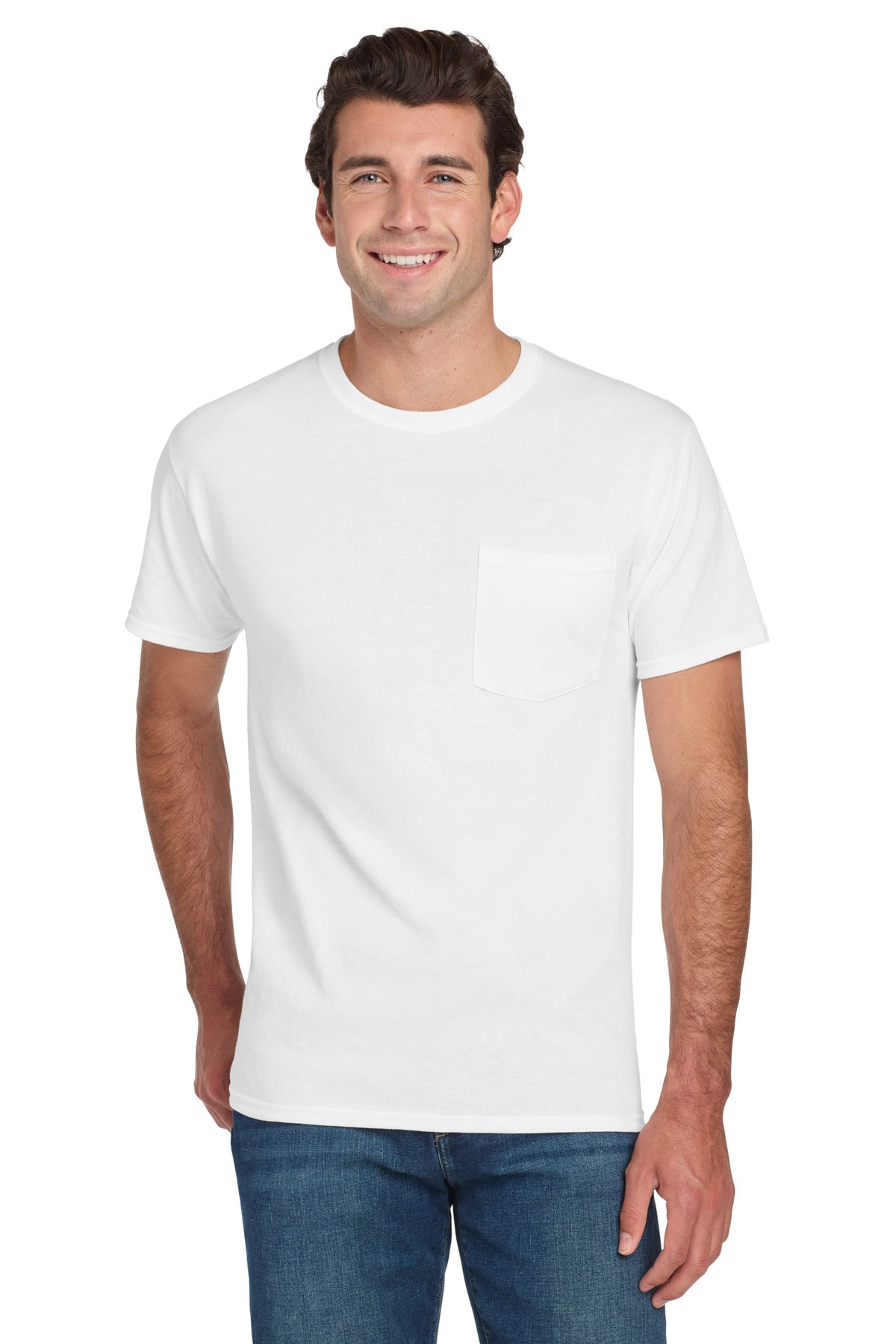 Jerzees Dri-Power 50/50 Cotton/Poly Pocket T-Shirt 29MP