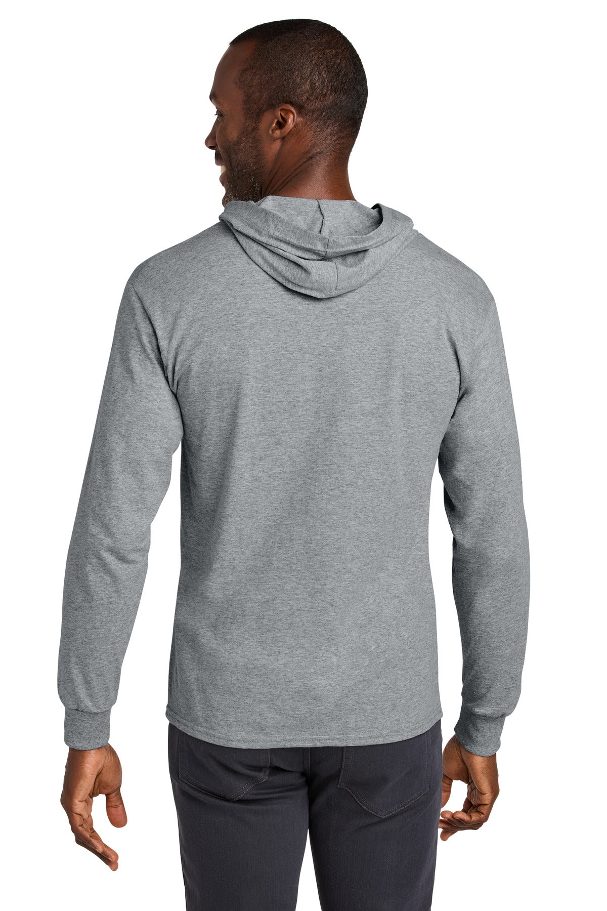 Jerzees Classics Unisex Cotton Long Sleeve Hooded T-Shirt 363LH