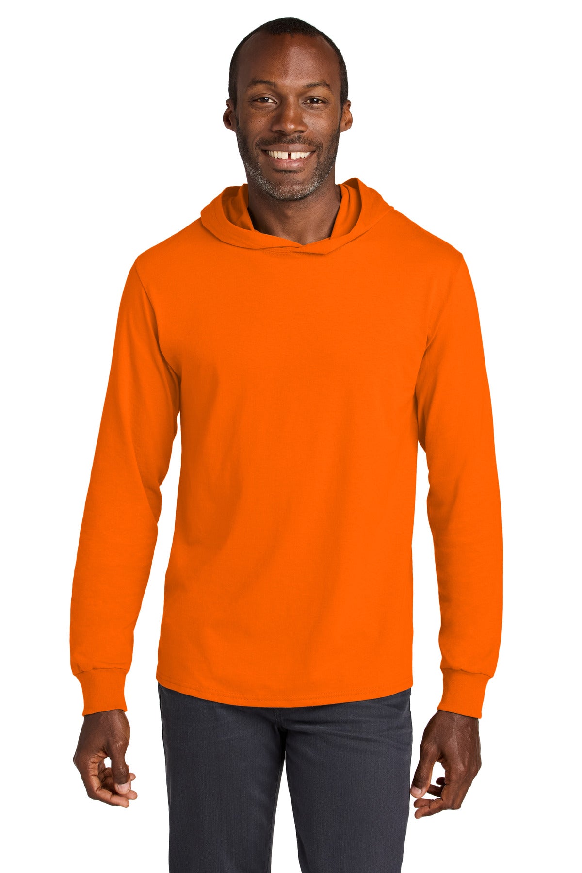Jerzees Classics Unisex Cotton Long Sleeve Hooded T-Shirt 363LH