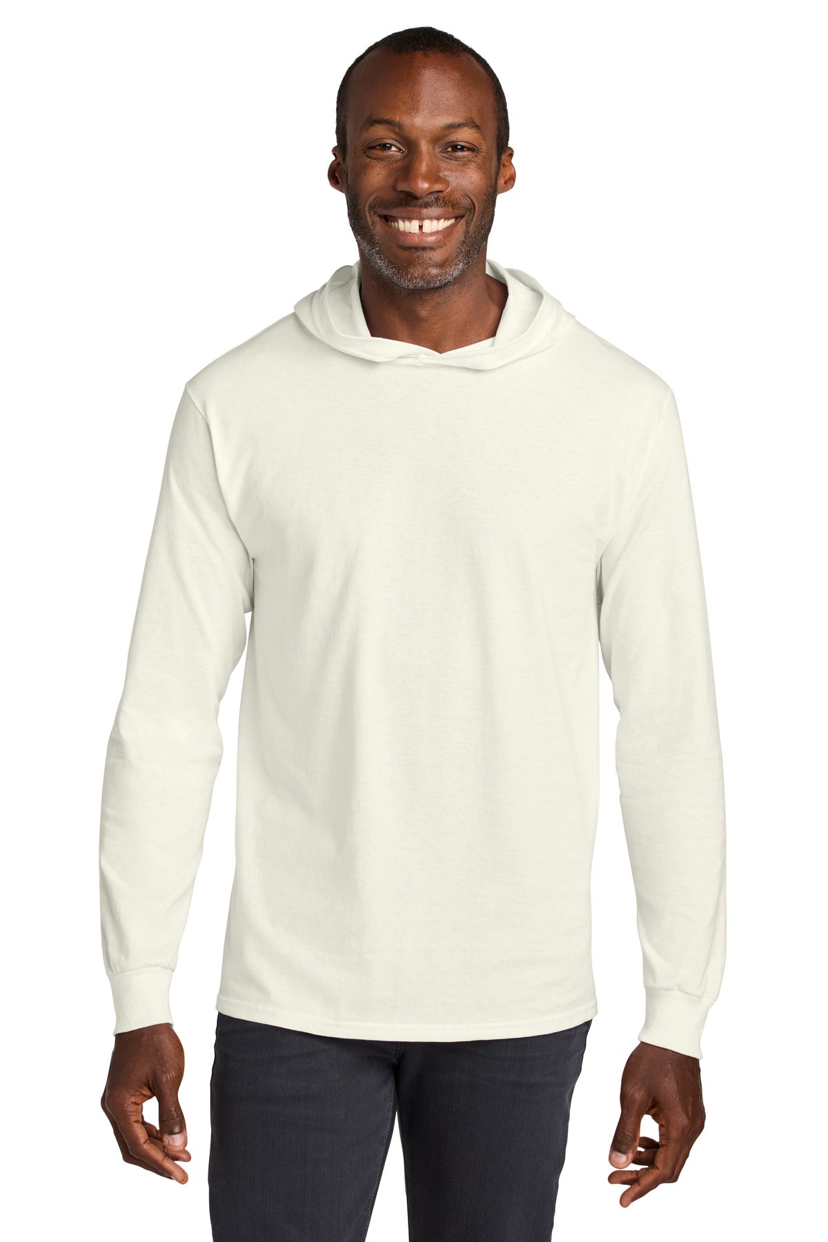 Jerzees Classics Unisex Cotton Long Sleeve Hooded T-Shirt 363LH