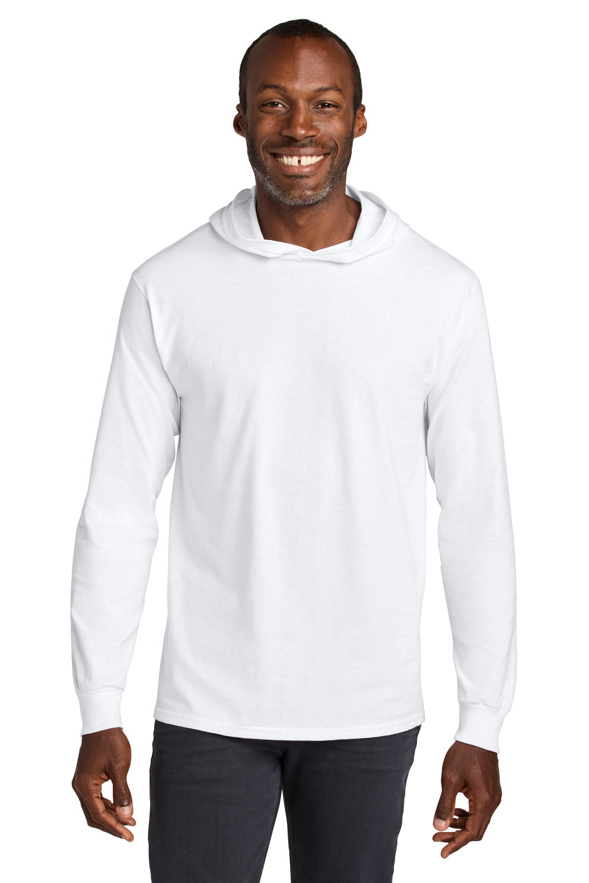 Jerzees Classics Unisex Cotton Long Sleeve Hooded T-Shirt 363LH