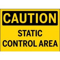 Caution - Static Control Area
