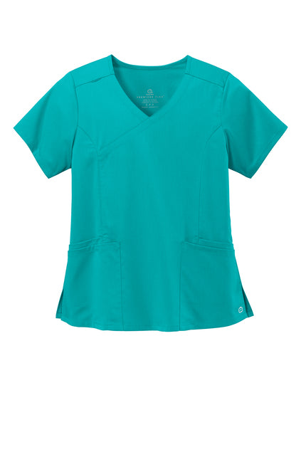 Wink Women's Premiere Flex Mock Wrap Top WW4268