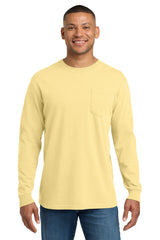 COMFORT COLORS  Heavyweight Ring Spun Long Sleeve Pocket Tee 4410