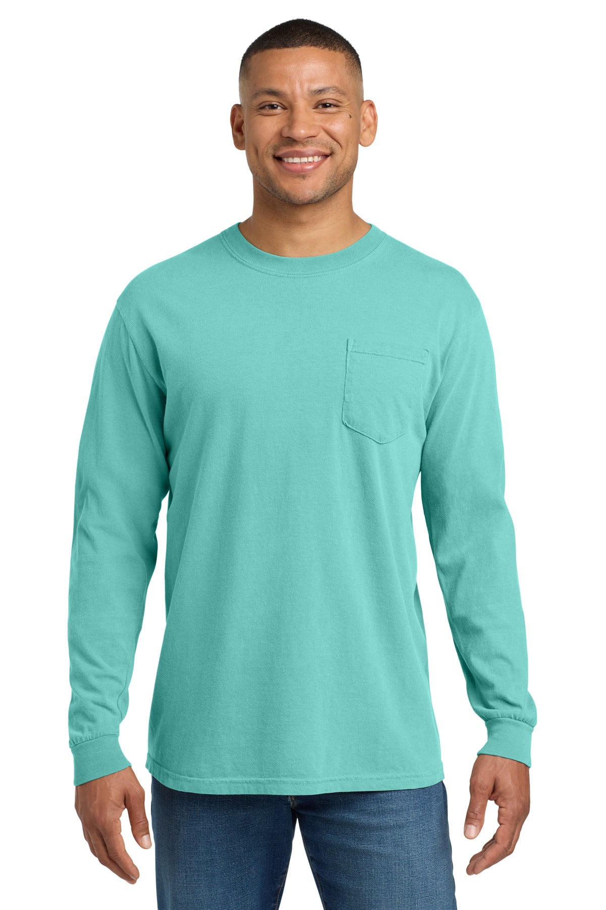 COMFORT COLORS  Heavyweight Ring Spun Long Sleeve Pocket Tee 4410