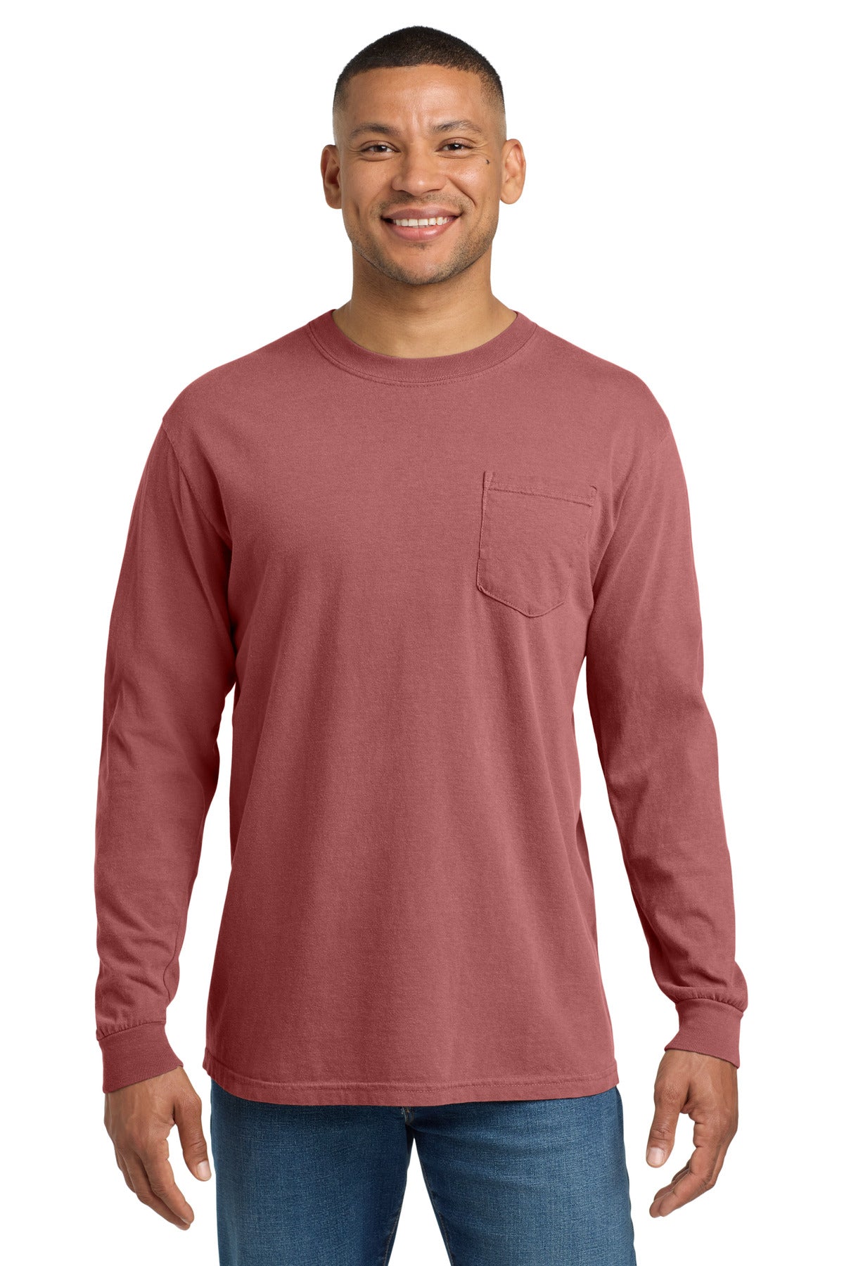 COMFORT COLORS  Heavyweight Ring Spun Long Sleeve Pocket Tee 4410