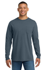 COMFORT COLORS  Heavyweight Ring Spun Long Sleeve Pocket Tee 4410