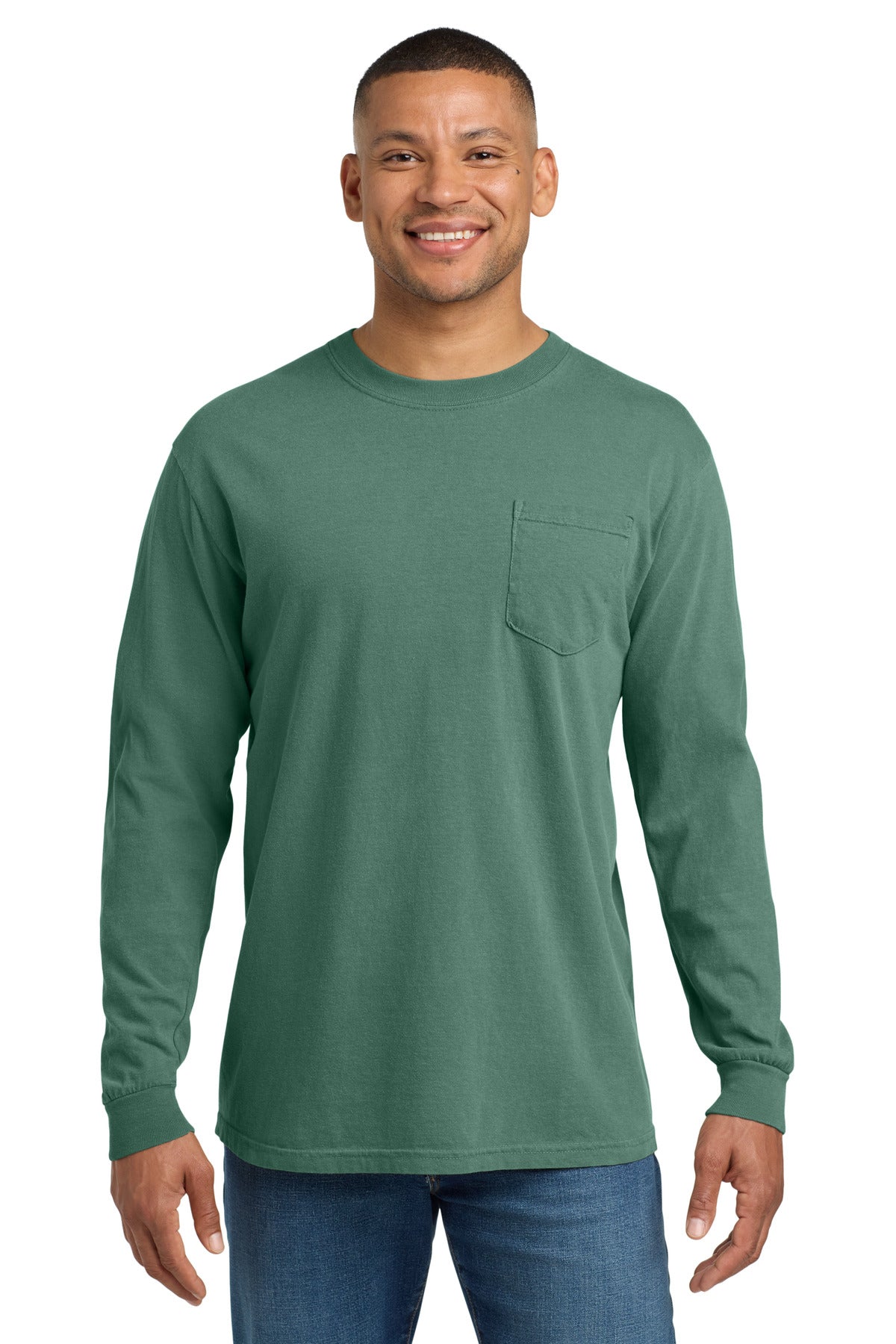 COMFORT COLORS  Heavyweight Ring Spun Long Sleeve Pocket Tee 4410