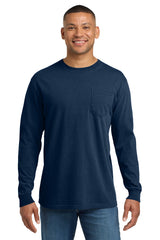 COMFORT COLORS  Heavyweight Ring Spun Long Sleeve Pocket Tee 4410