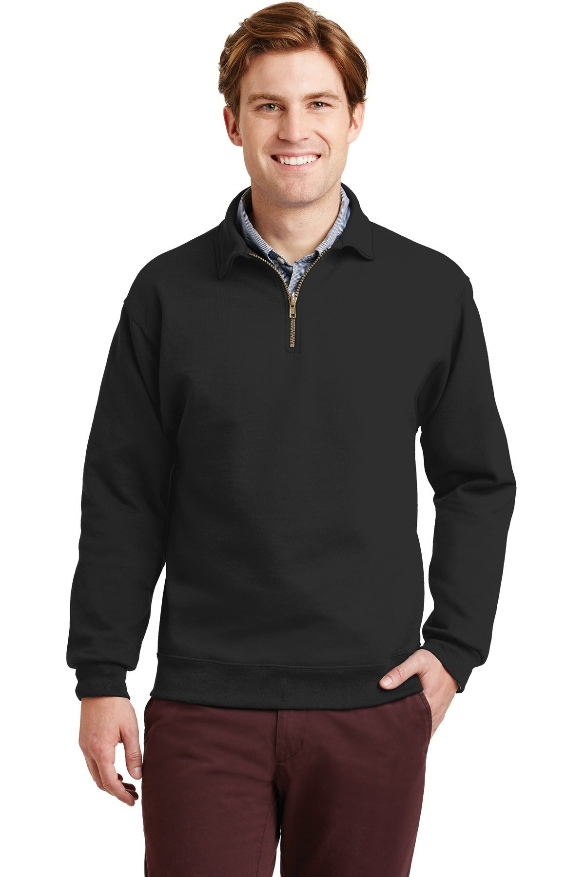 Jerzees Super Sweats NuBlend 1/4-Zip Sweatshirt with Cadet Collar 4528M