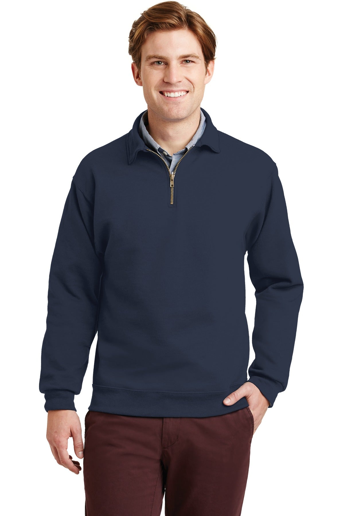 Jerzees Super Sweats NuBlend 1/4-Zip Sweatshirt with Cadet Collar 4528M