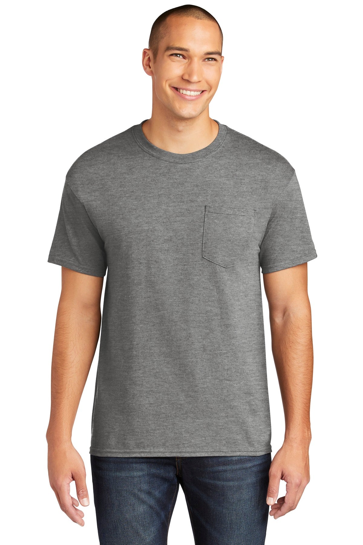 Gildan  Heavy Cotton  100% Cotton Pocket T-Shirt 5300