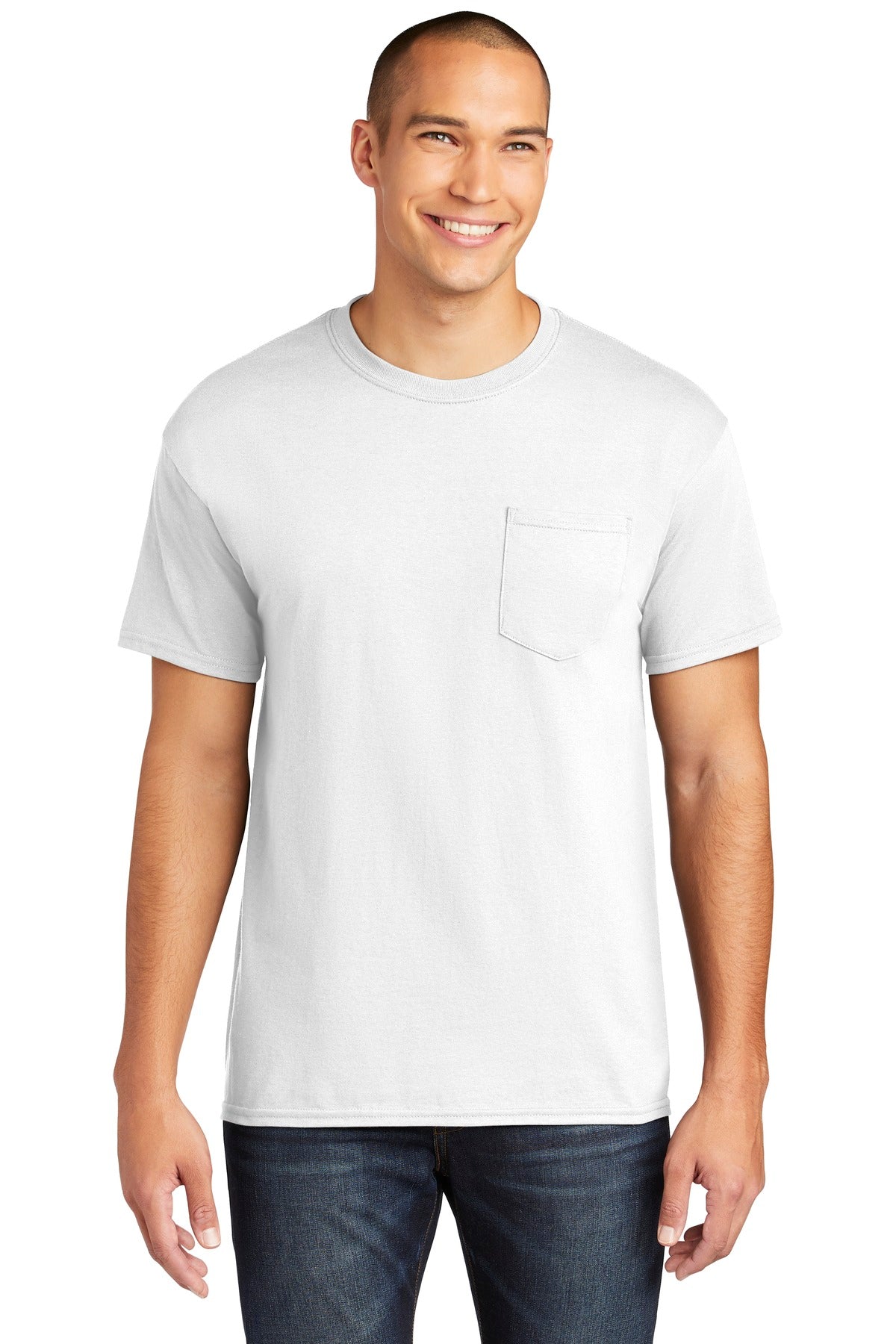 Gildan  Heavy Cotton  100% Cotton Pocket T-Shirt 5300