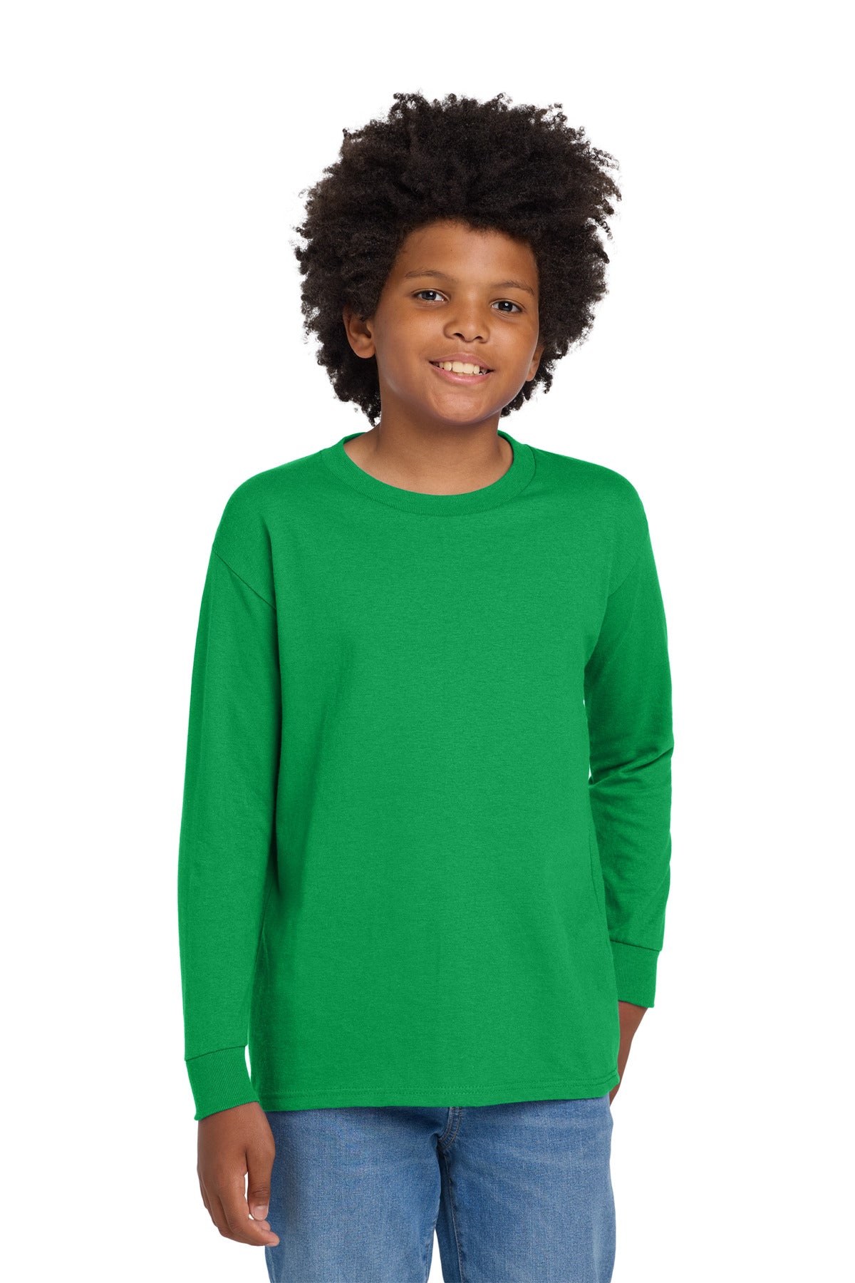 Gildan Youth Heavy Cotton 100% Cotton Long Sleeve T-Shirt 5400B