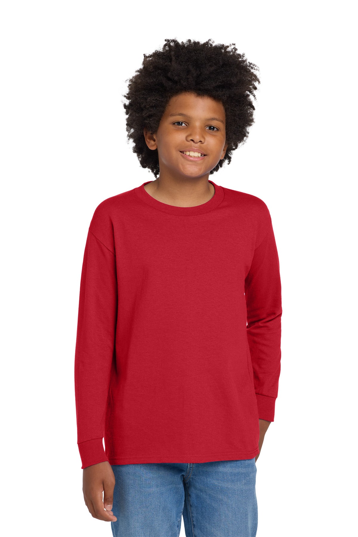 Gildan Youth Heavy Cotton 100% Cotton Long Sleeve T-Shirt 5400B