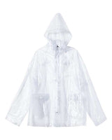 Men's Clear Hooded Rain Jacket