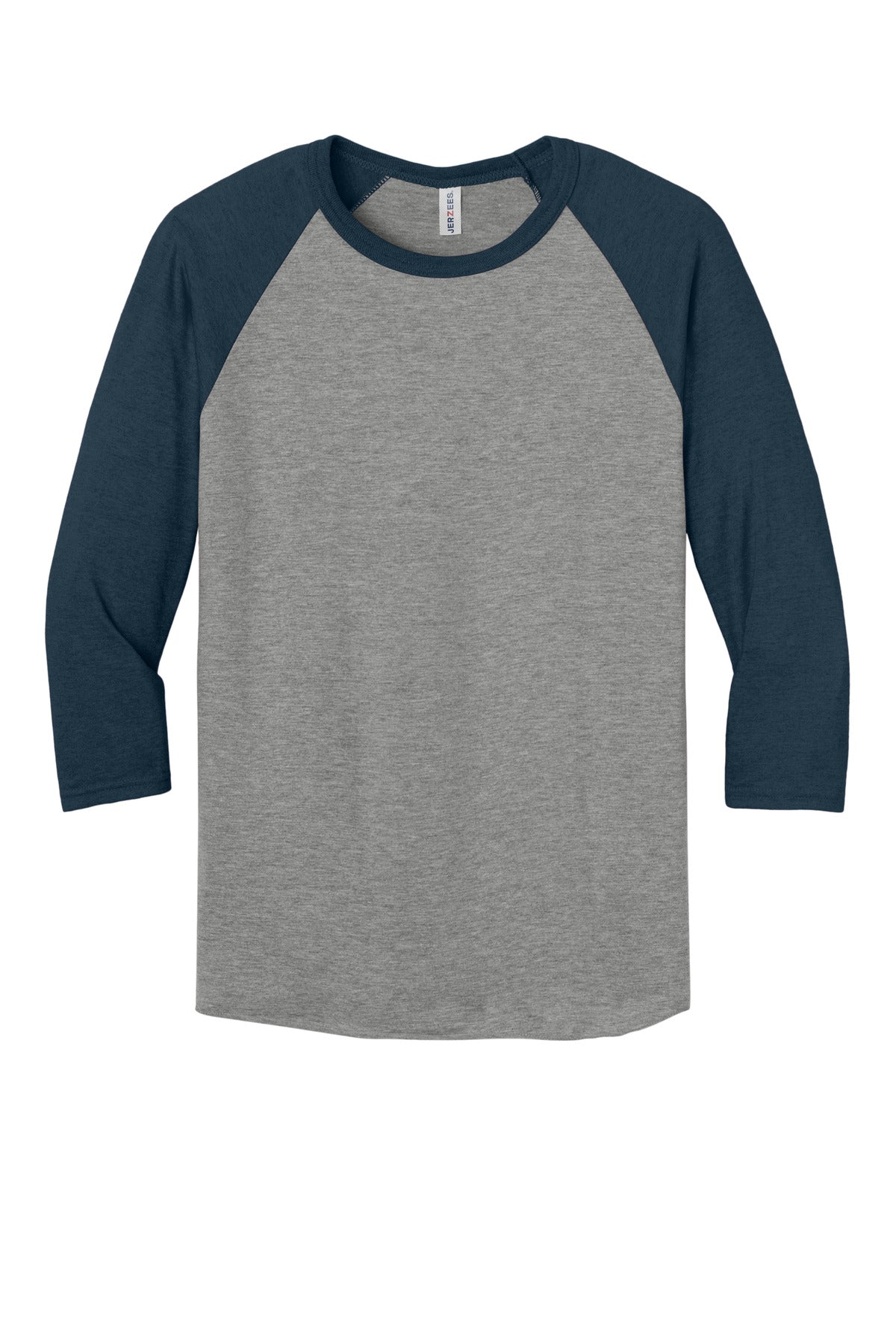 Jerzees Unisex Premium Blend Combed Ring Spun 3/4-Sleeve Raglan 560R