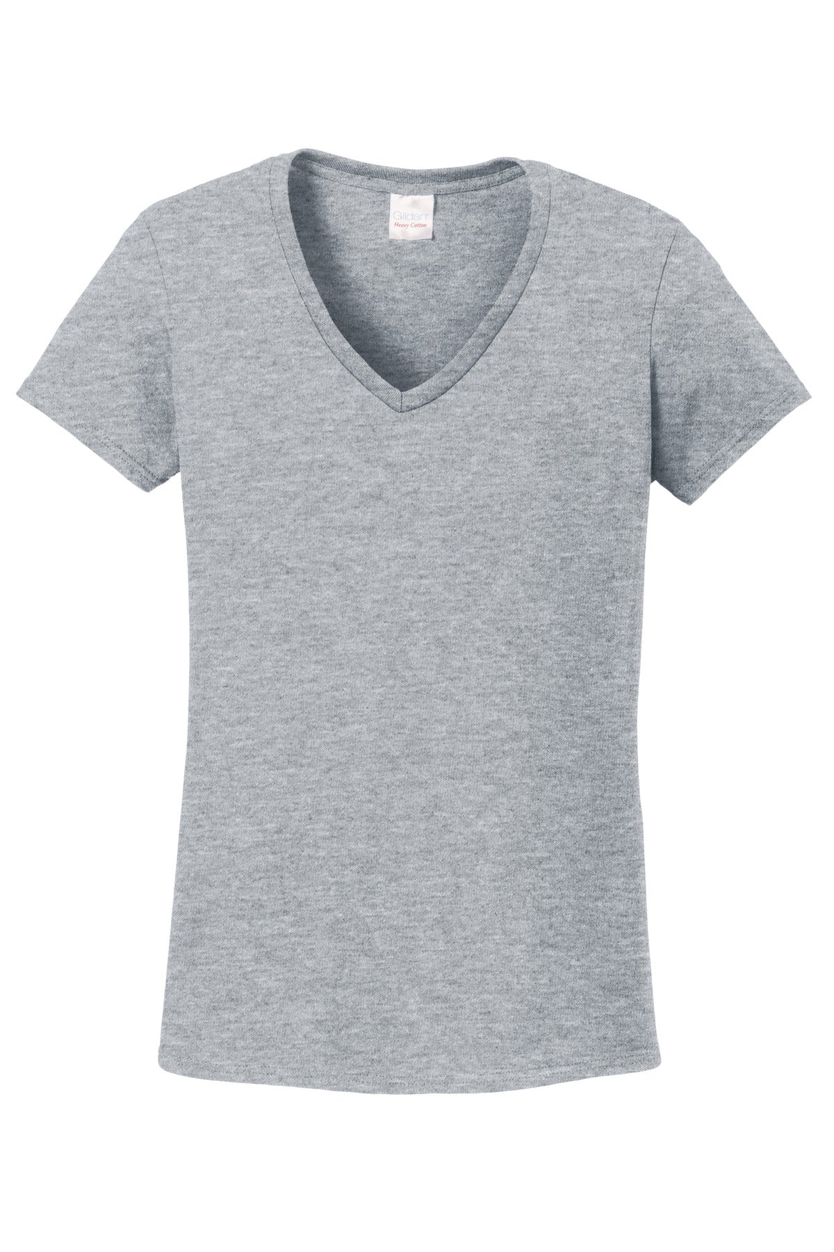 Gildan Women's Heavy Cotton 100% Cotton V-Neck T-Shirt 5V00L