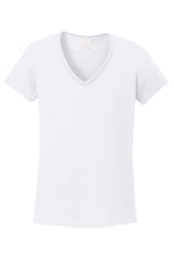 Gildan Women's Heavy Cotton 100% Cotton V-Neck T-Shirt 5V00L