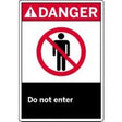 Danger sign "do not enter"