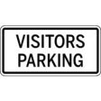 Sign with 'Visitors Parking' text on a white background