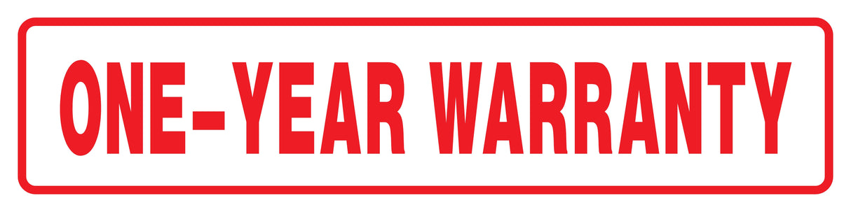 One-Year Warranty Rider