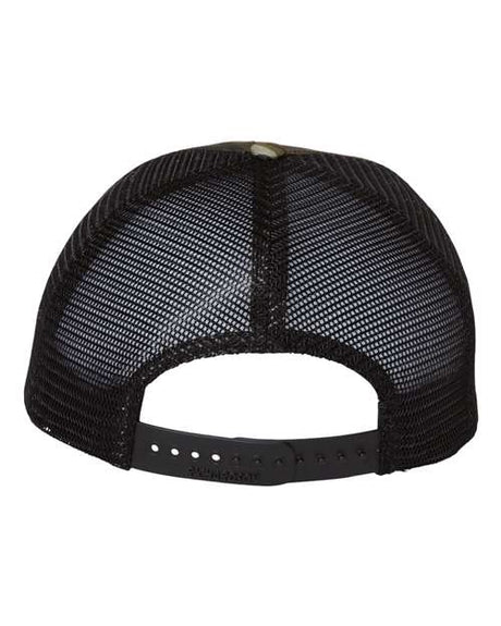 Garment Washed Printed Trucker Cap