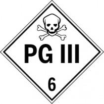 D.O.T. Placard - PG III