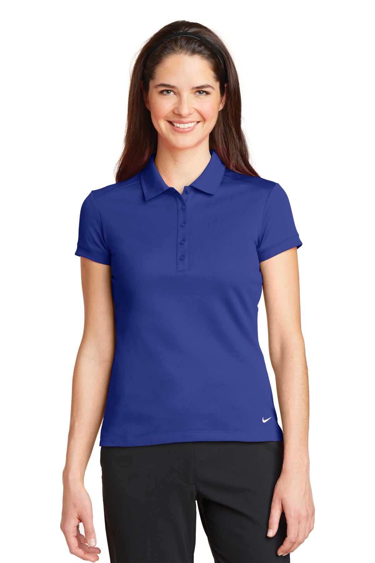 Nike Women's Dri-FIT Solid Icon Pique Modern Fit Polo 746100
