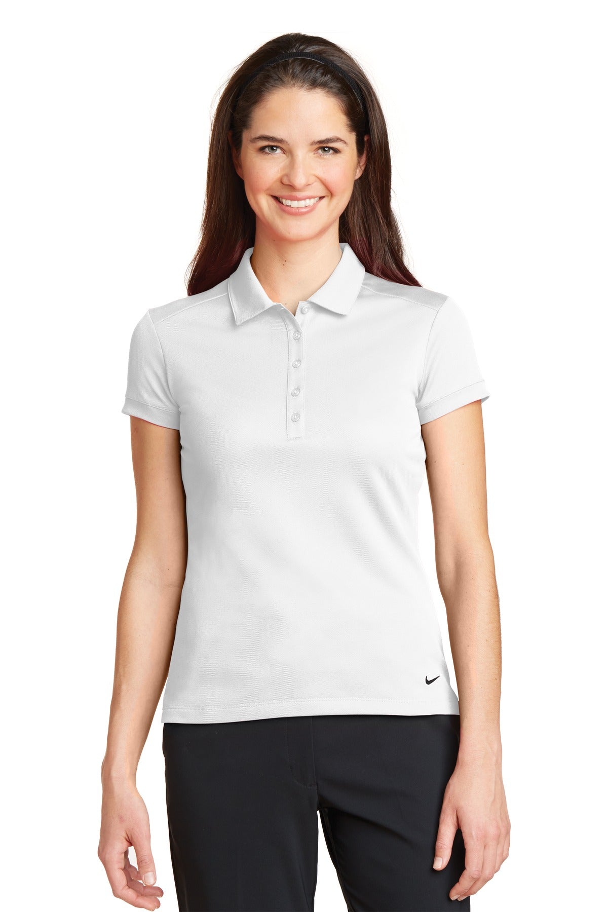 Nike Women's Dri-FIT Solid Icon Pique Modern Fit Polo 746100