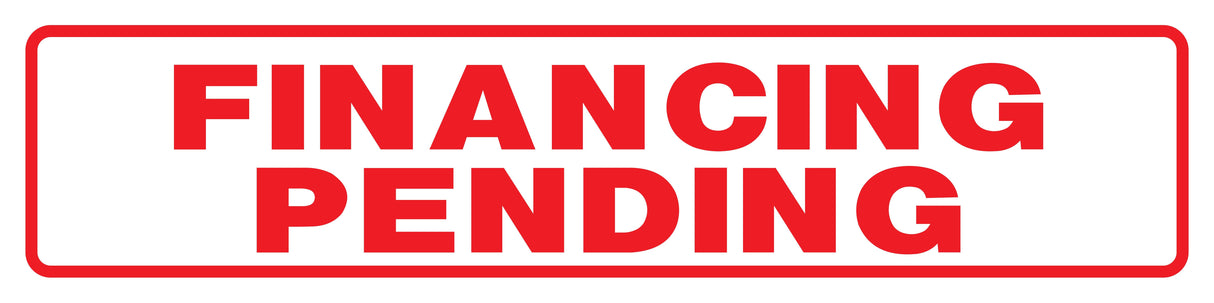 Financing Pending Rider