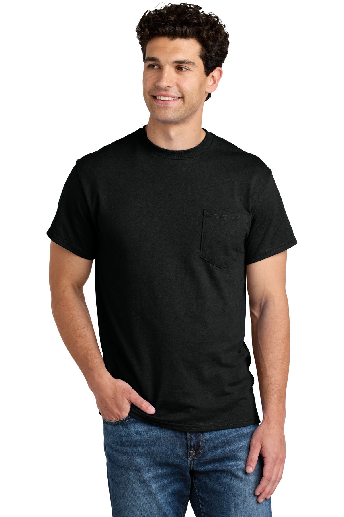 Gildan DryBlend 50 Cotton/50 Poly Pocket T-Shirt 8300