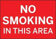 Bold No Smoking In This Area red sign
