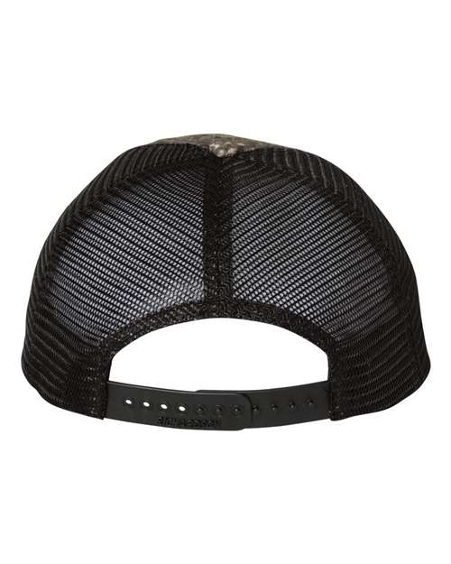Garment Washed Printed Trucker Cap