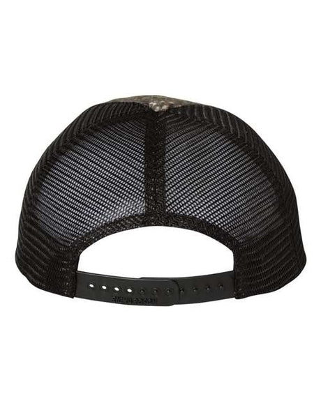 Garment Washed Printed Trucker Cap