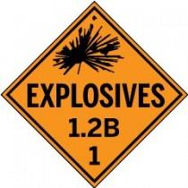 D.O.T. Placard - Explosives 1.2B