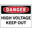 High voltage warning sign with 'Danger' and 'Keep Out' text.