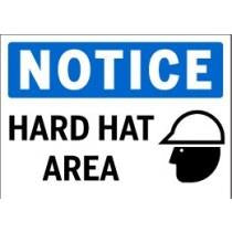 Notice - Hard Hats Area