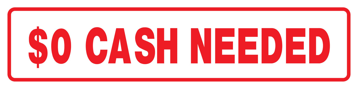 $0 Cash Needed Rider