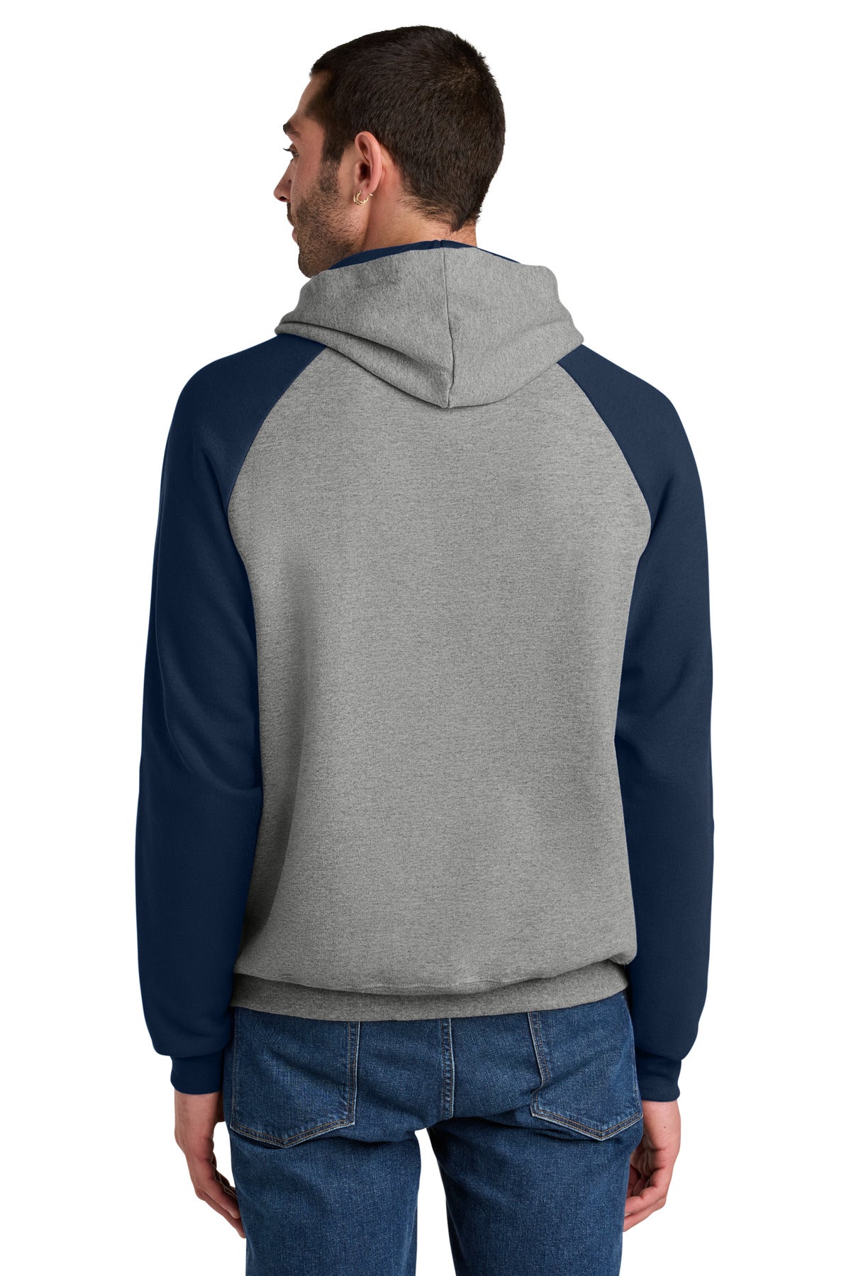 Jerzees Unisex NuBlend Colorblock Raglan Hoodie Sweatshirt 96C