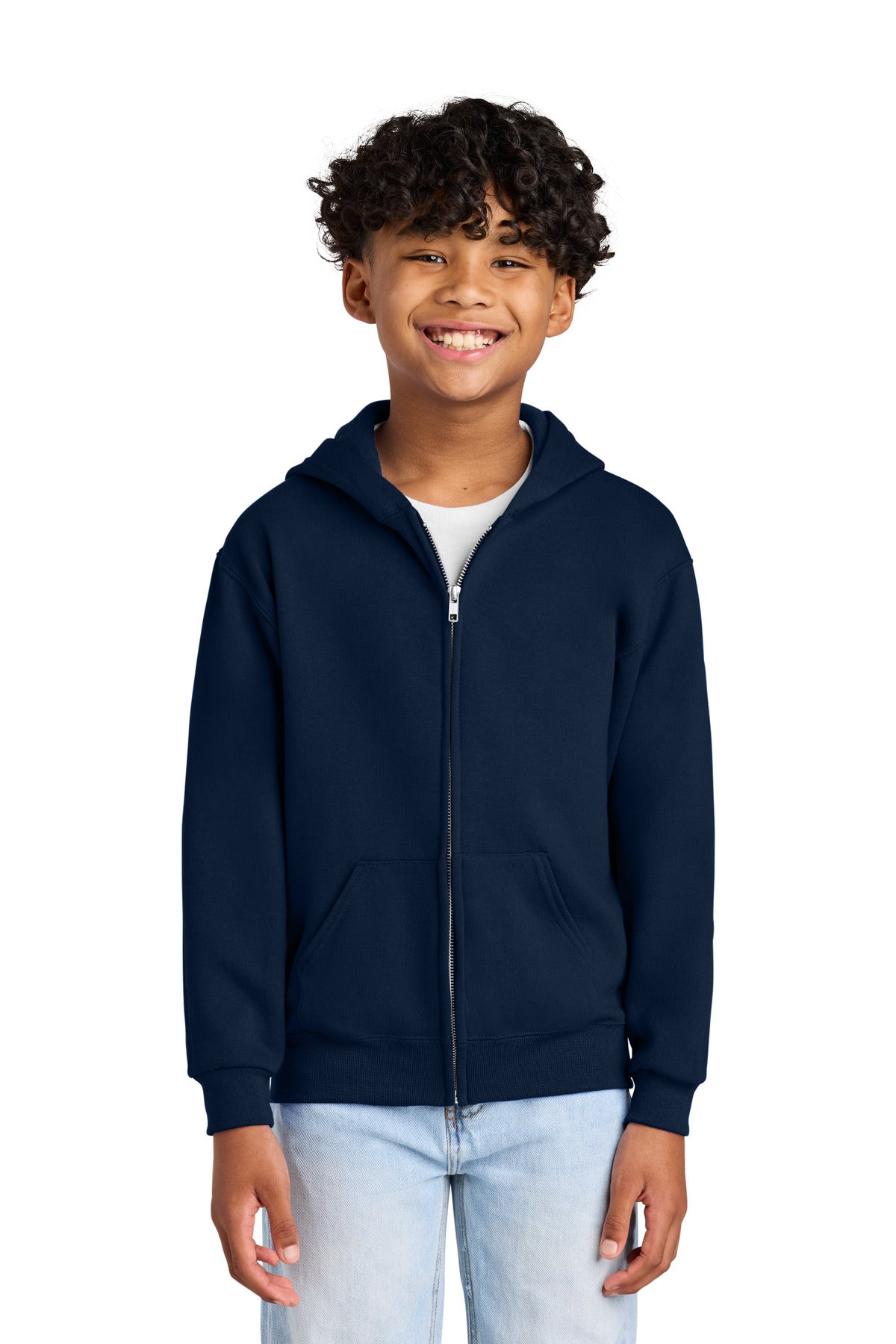 Jerzees Youth NuBlend Full-Zip Hooded Sweatshirt 993B
