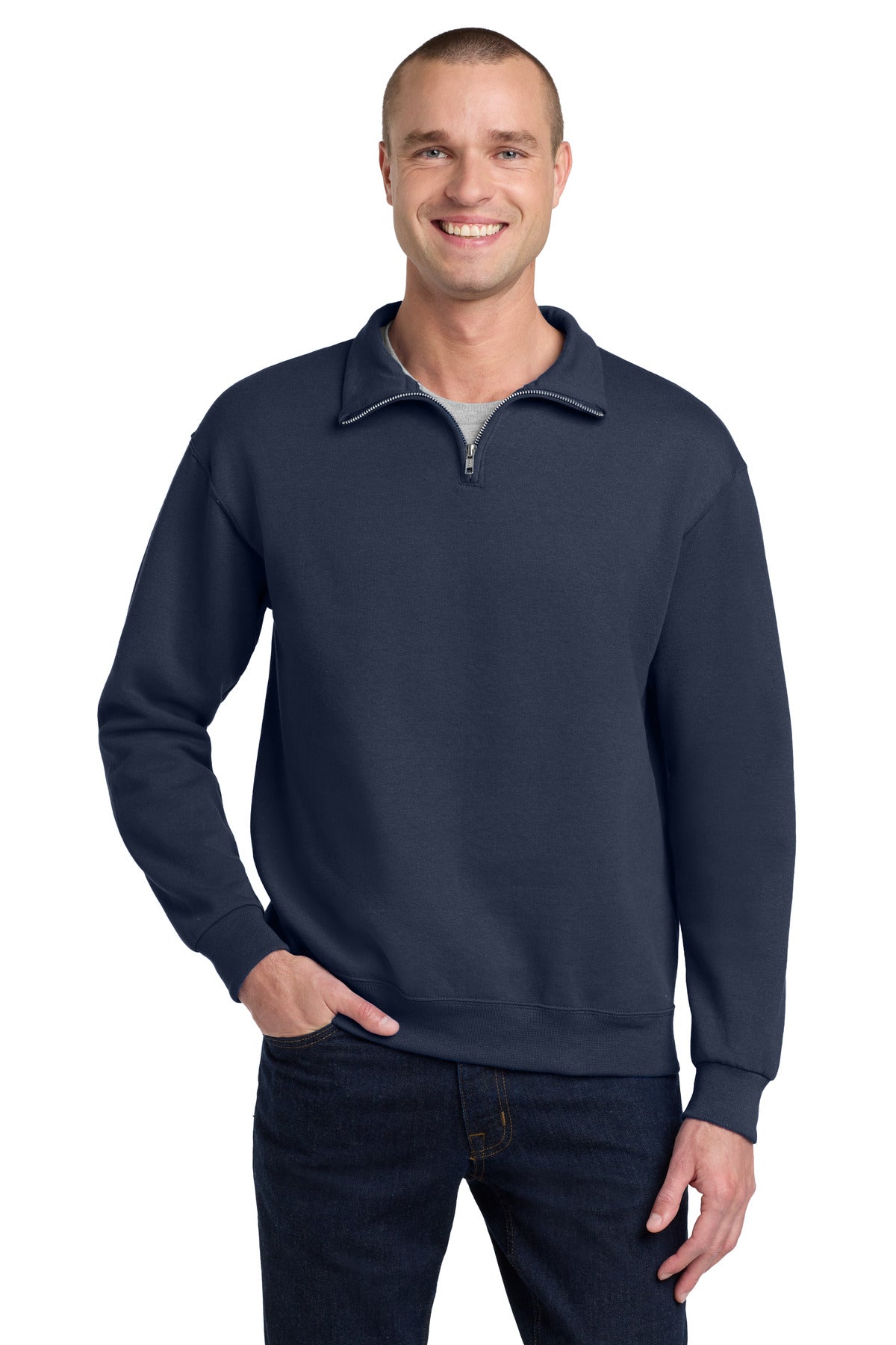 Jerzees NuBlend 1/4-Zip Cadet Collar Sweatshirt 995M