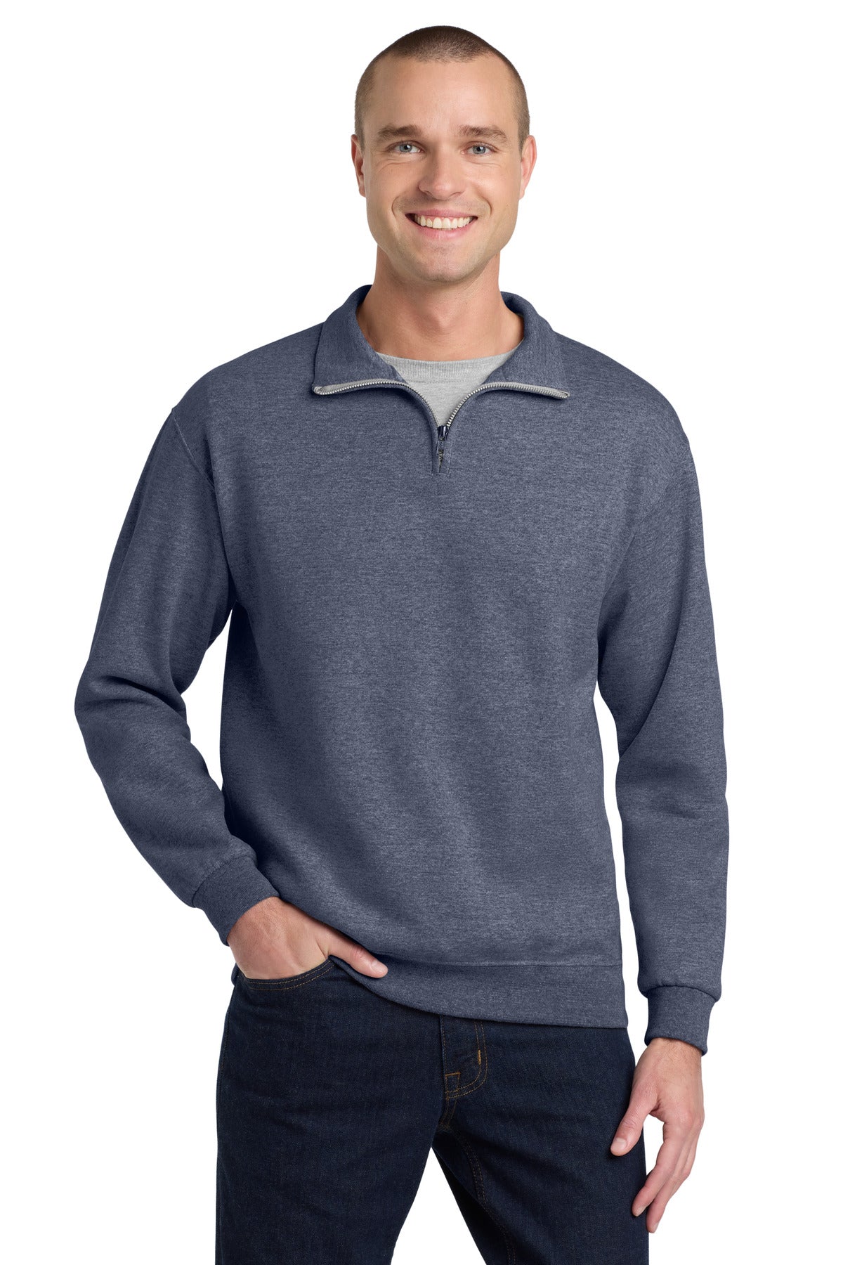 Jerzees NuBlend 1/4-Zip Cadet Collar Sweatshirt 995M