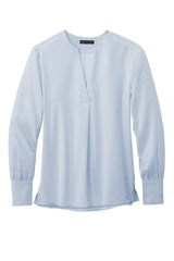 Brooks Brothers Women's Open-Neck Satin Blouse BB18009