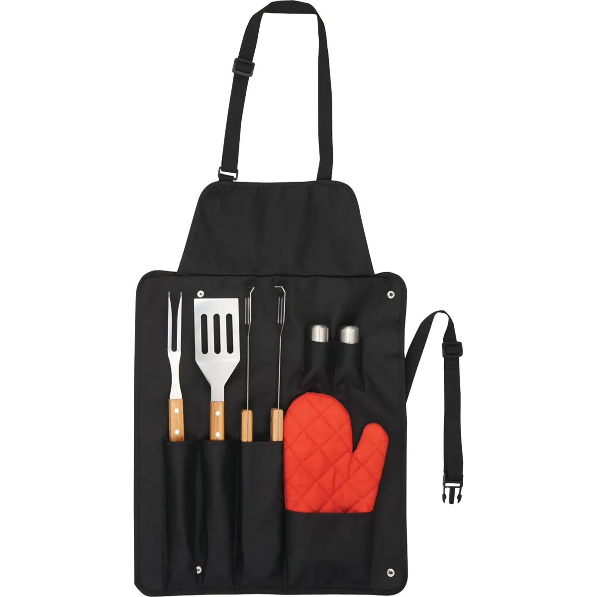 BBQ Now Apron and 7 piece BBQ Set - 1450-89