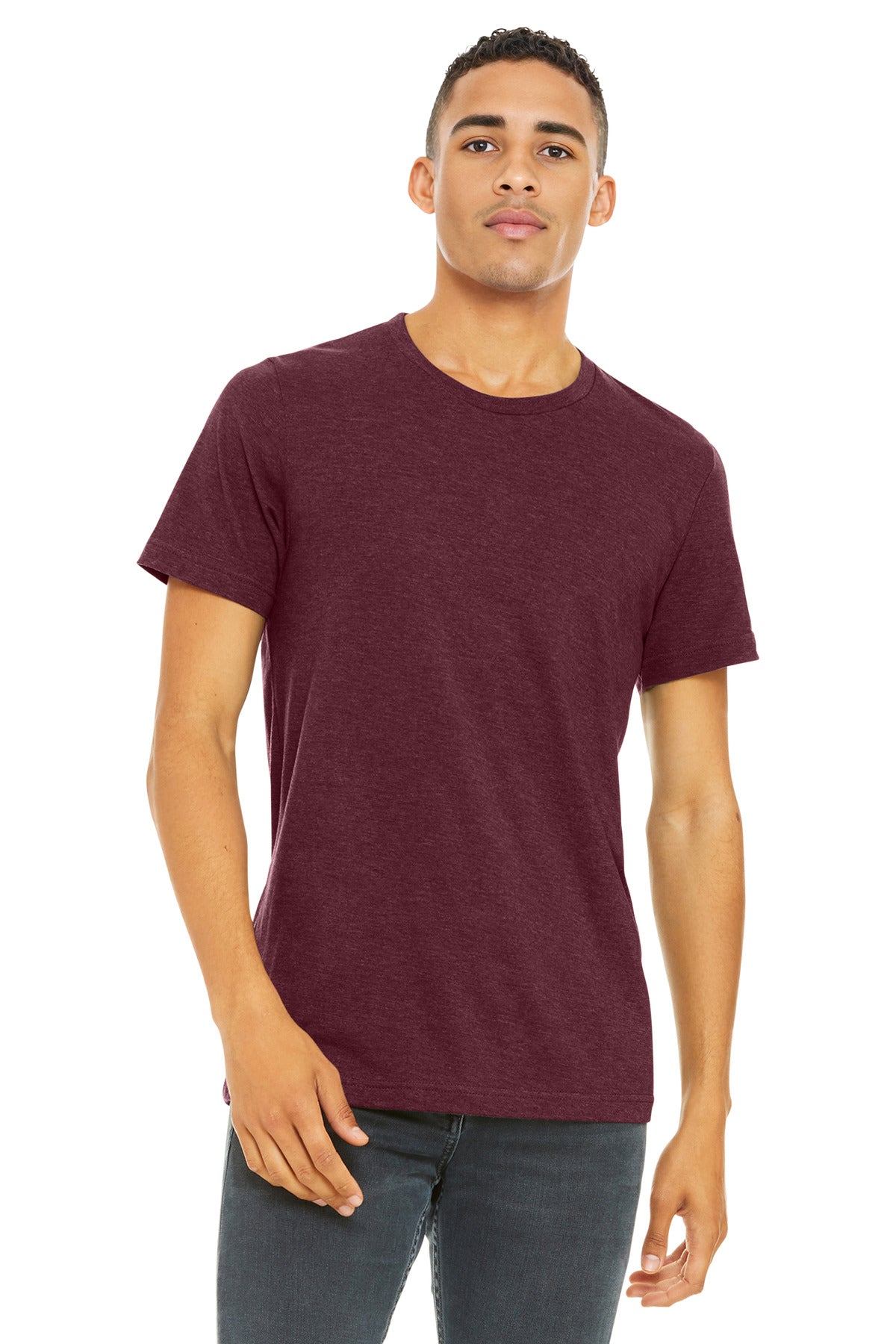 BELLA+CANVAS  Unisex Heather CVC Short Sleeve Tee BC3001CVC