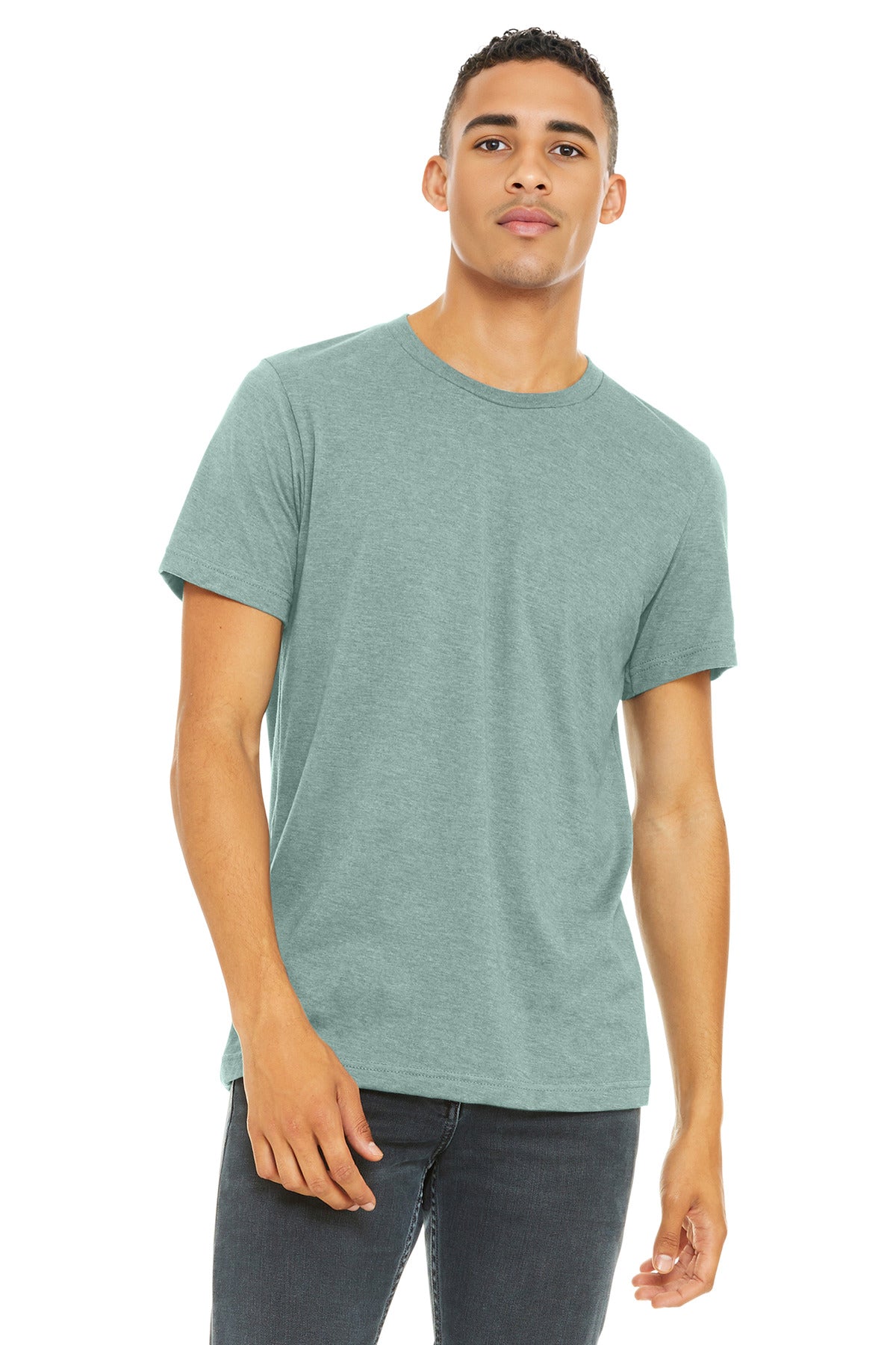 BELLA+CANVAS  Unisex Heather CVC Short Sleeve Tee BC3001CVC